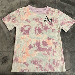 5/$25 Air Jordan Youth LG 12-13 Years Tie Dye Purple Blue Pink Shirt